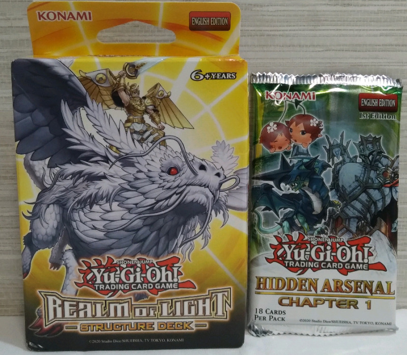 New Yu-Gi-Oh! Sealed Realm Of Light Structure Deck & Sealed Hidden Arsenal Chapter 1 Booster Pack