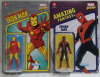 2 New Marvel Legends Kenner The Invincible Iron Man & Amazing Fantasy Spiderman Figures