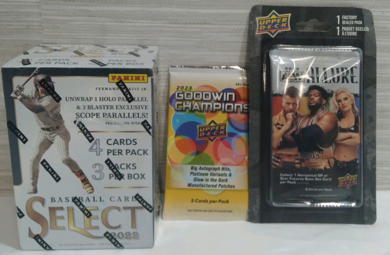 New Upper D.E.C.K Sealed Goodwin Champions & Allure Booster Pack & Select Baseball Card 2022 Box