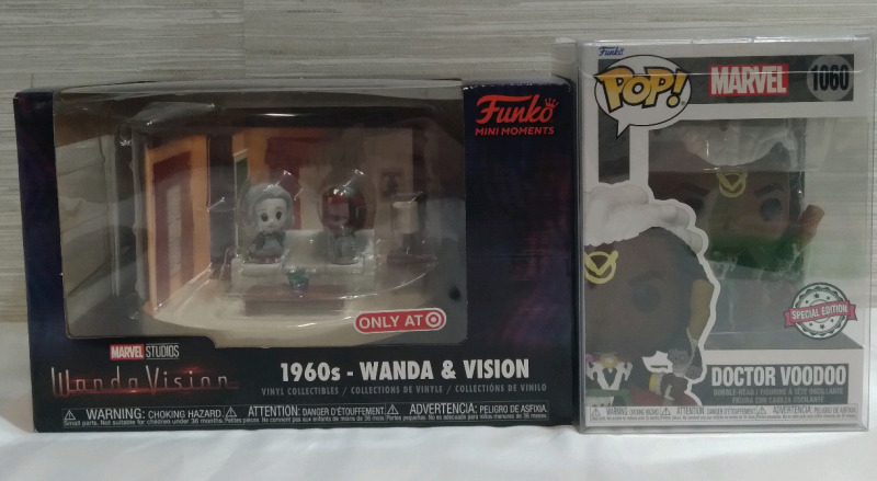 New Funko Pop! Funko Mini Moments WandaVision & Doctor Voodoo Bobblehead 1060