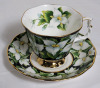 Royal Albert Provincial Flowers " Trillium " Cup & Saucer . Both Cup and Saucer Ring True - 3