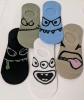 5 New Pairs of Funny Face No-Show Socks | One Size Fits Most - 3