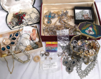 Large Vintage Jewelry Lot AS IS