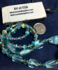 Art Of ESA Cardinal Necklace & Sky Blue Glass Bead Necklace - 2