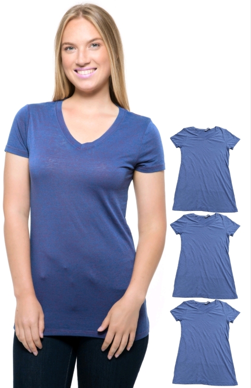 4 New Ladies Small (Fitted) | Threadfast Apparel V-Neck T-Shirts