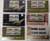 1983-1986 Canadian Locomotive Sealed Stamp Lot Containing 2 1983 1836-1860 Locomotive Sets, 2 1984 1860-1905 Locomotive Sets, 1985 1906-1925 Locomotive Set & 1986 1925-1945 Locomotive Set