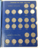 1922 - 1968 Canadian 5 Cent Nickels in Blue Book . Includes 1926 Near 6 Nickel . All Coins in Correct Slot , 48 Coins - 2