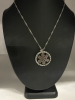 CZ Inverted Round Snowflake Pendant Necklace Beautiful CZ Anchor Pendant Necklace - 3