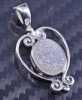 SAJEN Druzy Agate Pendant & Chain Stamped Beautiful - 2