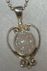 SAJEN Druzy Agate Pendant & Chain Stamped Beautiful - 6