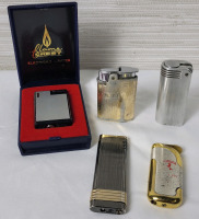 Five (5) Butane Lighters . Includes One (1) Ronson Lighter