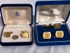 Birks Cufflinks & Gold Filled Cross Pen in Case - 2