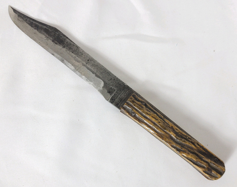 Vintage Harrison Brothers & Howson Cutlers To Her Majesty Bone Handle Fixed Blade Knife . Measures 9.5" Long . Small piece of handle missing