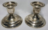 Birks Sterling Silver Candle Sticks , Pair . 3" Tall