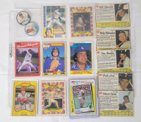 Vintage MLB Baseball Promotional Baseball Trading Cards & Caps . K-Mart , Post , Kelloggs , Shirriff & Fernando Valenzuela Cards