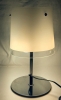 Classy & Surprisingly Heavy Table Lamp with Fully Glass Shade and Dimmer Wheel | 15" Tall - 2