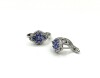 Sterling Silver Natural Tanzanite (0.65ct) With Natural White Topaz (0.10ct) Earrings, W/A $530.00. Tanzanite is the birthstone for December. - 3