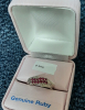 Sterling Silver Natural Rubies (0.36ct) Ring, Size 7, W/A $500.00. Ruby is the birthstone for July. - 5