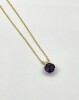 10KT Yellow Gold Natural Amethyst (1.5ct) Pendant With Gold Plated Sterling Silver Chain, W/A $340.00. Amethyst is the birthstone for February.