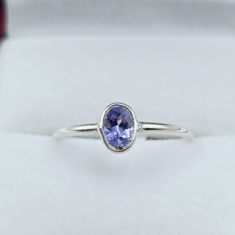 Sterling Silver Natural Tanzanite (0.50ct) Ring, Size 7.5, W/A $645.00. Tanzanite is the birthstone for December.