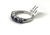 Sterling Silver Natural Amethyst (0.96ct) Ring, Size 7, W/A $455.00. Amethyst is the birthstone for February. - 2