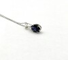 Sterling Silver Natural Iolite (1ct) Pendant With Sterling Silver Chain, Retail $300.00. - 4