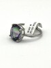 Sterling Silver Natural Mystic Quartz (5ct) Ring, Size 8, W/A $370.00. - 2