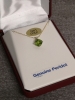 10KT Yellow Gold Natural Peridot (1.7ct) Pendant With Gold Plated Sterling Silver Chain, W/A $425.00. Peridot is the birthstone for August. - 5