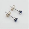 10KT White Gold Natural Blue Sapphire (0.28ct) Earrings, W/A $480.00. Sapphire is the birthstone for September. - 2