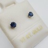 10KT White Gold Natural Blue Sapphire (0.28ct) Earrings, W/A $480.00. Sapphire is the birthstone for September. - 3