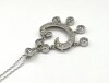 Art Deco Style CZ Pendant With Sterling Silver Chain, Retail $450.00. - 4
