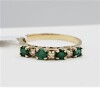 10KT Yellow and White Gold Natural Emerald (0.25ct) with Diamonds (0.03ct) Ring, Size 6, W/A $1085.00. Emerald is the birthstone for May. - 4