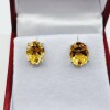 Sterling Silver Natural Citrine Quartz (3ct) Earrings, W/A $575.00. Citrine is the birthstone for November. - 4