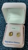 Sterling Silver Natural Citrine Quartz (3ct) Earrings, W/A $575.00. Citrine is the birthstone for November. - 5