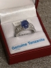 Sterling Silver Natural Tanzanite (3.75ct) Ring, Size 7, W/A $525.00. Tanzanite is the birthstone for December. - 4