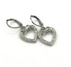 Fashion Jewellery Silver Plated CZ Heart Shape Earrings, Retail $300.00. - 3