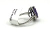 Sterling Silver Natural Amethyst (4ct) with CZ (0.35ct) Ring, Size 7, W/A $500.00. Amethyst is the birthstone for February. - 3