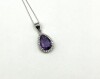 Sterling Silver Natural Amethyst (2.85ct) and CZ (0.25ct) Pendant With Sterling Silver Chain, W/A $830.00. - 3