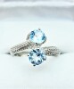 Sterling Silver Natural Blue Topaz (1.7ct) Ring, Size 7, W/A $380.00. Blue Topaz is the birthstone for December. - 2