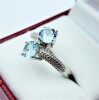 Sterling Silver Natural Blue Topaz (1.7ct) Ring, Size 7, W/A $380.00. Blue Topaz is the birthstone for December. - 4