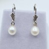 Sterling Silver South Sea Pearl 9.4-9.7mm Earrings, W/A $390.00. - 3