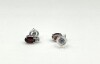 10KT White Gold Natural Garnet (1ct) With Natural Moonstone (0.08ct) Earrings, W/A $485.00. Garnet is the birthstone for January. - 4