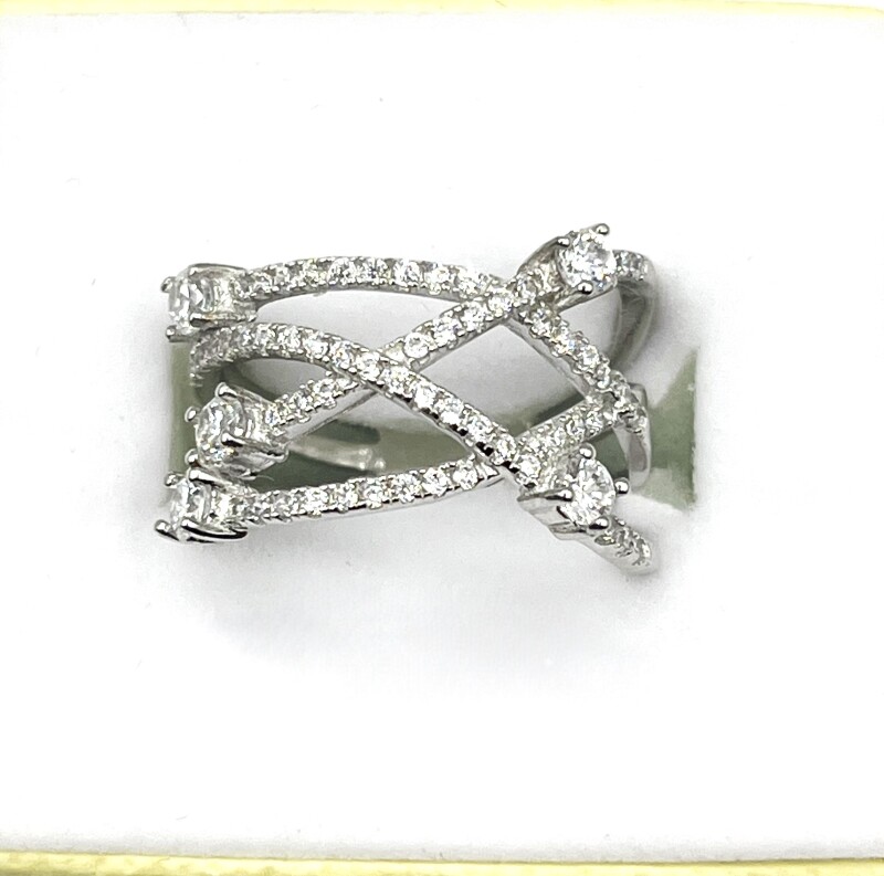 Intregated CZ Bands, Size 8, Retail $200.00.