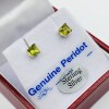 Sterling Silver Natural Peridot (0.70ct) Earrings, W/A $225.00. Peridot is the birthstone for August.