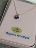 10KT Yellow Gold Natural Amethyst (1.5ct) Pendant With Gold Plated Sterling Silver Chain, W/A $340.00. Amethyst is the birthstone for February. - 4