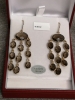 Gold Plated Sterling Silver Natural Smoky Quartz (23ct) Drop Style Earrings, W/A $835.00. - 6