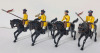 Metal Toy Soldiers " 1st Duke of York's Own Lancers (Skinners Horse) " . Four (4) Figures , Free Standing , 54mm - 2