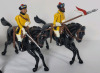 Metal Toy Soldiers " 1st Duke of York's Own Lancers (Skinners Horse) " . Four (4) Figures , Free Standing , 54mm - 4
