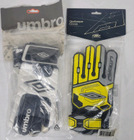 New - Three (3) Pairs Umbro GoalKeeper Gloves . Two (2) Size 10 & One (1) Size 11