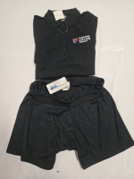 New Mens Size: XL | Fleming College Polo Golf Shirt + TacWear Cool Max Boxer Shorts